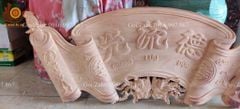 Cuốn Thư Nguyên Khối Gỗ Gõ Kích Thước 127*48*4