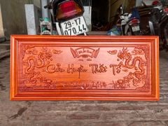 Cửu Huyền Thất Tổ Gỗ Kích Thước108*48*4 Cm Gỗ Hương Đỏ