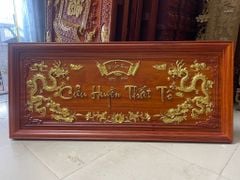 Cửu Huyền Thất Tổ Gỗ Kích Thước108*48*4 Cm Gỗ Hương Đỏ