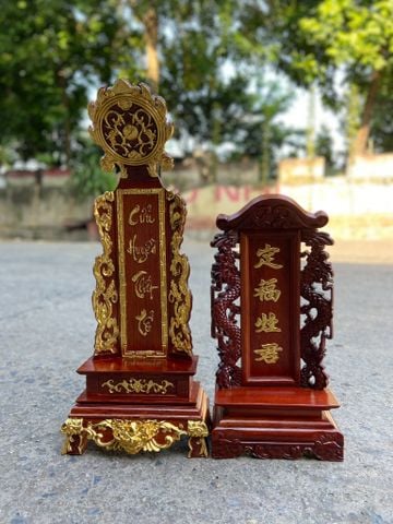 Bài Vị Gia Tiên -Gỗ hương Cao 48cm