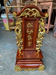 Bài Vị Gia Tiên -Gỗ hương Cao 48cm