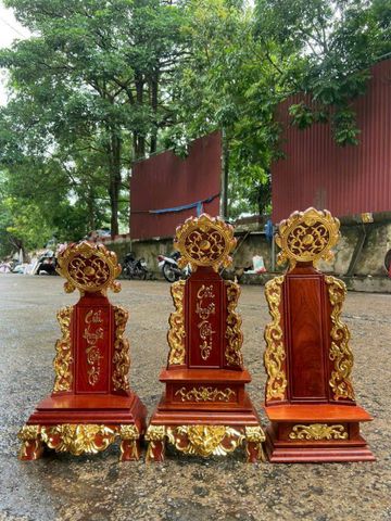 Bài Vị Gia Tiên- Gỗ Hương Đá Cao 48cm