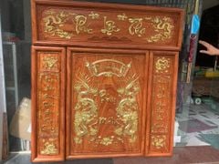Bộ Tranh Thờ Cha Mẹ Gỗ Kích Thước153*108*4 Cm Gỗ Hương Đá