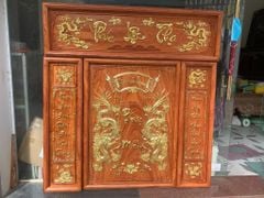 Bộ Tranh Thờ Cha Mẹ Gỗ Kích Thước153*108*4 Cm Gỗ Hương Đá