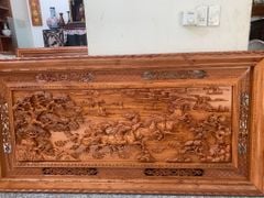 Tranh Gỗ Mã Đáo Thành Công Kích Thước 197*97*6 Hương Đá