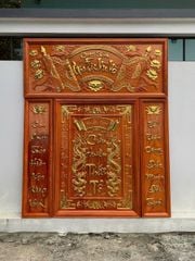 Bộ Tranh Cửu Huyền Thất Tổ  Kích Thước153*127*4 Cm Gỗ Hương Đỏ