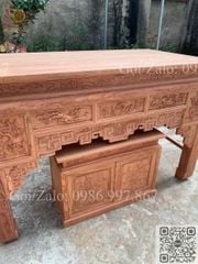 Bàn Thờ Đứng Gỗ Hương Đá Ngang 197cm, Tủ Cơm - Đục Truyện