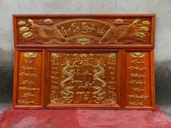 Bộ Tranh Cửu Huyền Thất Tổ  Kích Thước153*127*4 Cm Gỗ Hương Đỏ
