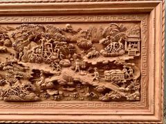Tranh Gỗ Đồng Quê Kích Thước 217*107*9 Cm Gỗ Hương Đá
