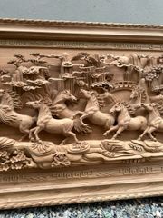 Tranh Gỗ Mã Đáo Thành Công Kênh Bông Hương Đá Kích Thước 217*107*9