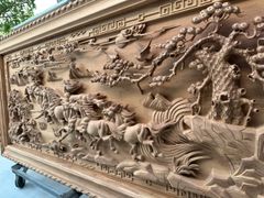 Tranh Gỗ Mã Đáo Thành Công Kênh Bông Hương Đá Kích Thước 217*107*9