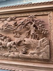 Tranh Gỗ Mã Đáo Thành Công Kênh Bông Hương Đá Kích Thước 217*107*9