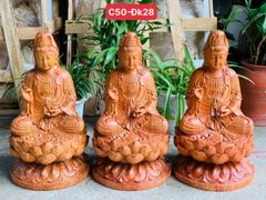 Tượng Phật - Quan Âm Cao 50 Gỗ Hương Đá