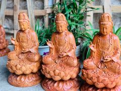 Tượng Phật - Quan Âm Cao 50 Gỗ Hương Đá
