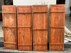 Tranh Tứ Quý Gỗ Tùng Cúc Trúc Mai Kích Thước 117*37*5 Cm Gỗ Hương Đá Khung Trơn
