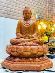 Tượng Phật - Thích Ca Mâu Ni Cao 100 ( Gỗ Hương Đá)