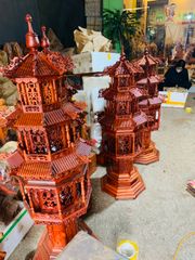 Phụ Kiện- Đèn Thờ Hương Đá Kích Thước 127*52*52