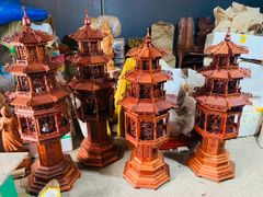 Phụ Kiện- Đèn Thờ Hương Đá Kích Thước 137*50*50