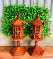 Phụ Kiện- Đèn Thờ Hương Đá Kích Thước Cao 48cm( 1 chiếc)