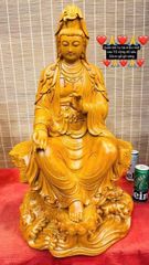Tượng Phật - Phật Quan Âm Tự Tại Mẫu Mới Cao 70
