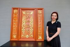 Cửu Huyền Thất Tổ Gỗ Kích Thước 108*108 Cm Gỗ Hương Đỏ