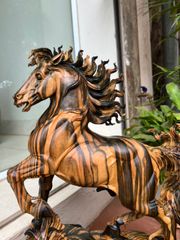 Tượng Linh Vật - Ngựa ( Nhất Mã) Cao 47 Gỗ Mun Hoa