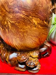 Tượng Phong Thuỷ - Bình nu sóc Cao 47 gỗ cẩm