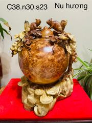 Tượng Phong Thuỷ - Bình nu sóc Cao 38cm, Nu Hương