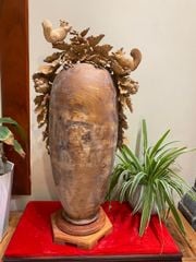 Tượng Phong Thuỷ - Bình nu sóc Cao 73cm, Gỗ Ngọc Am