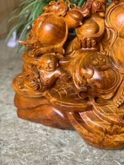 Tượng Phật - Di Lặc Ngang 68 cm Gỗ Hương Ta