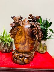 Tượng Phong Thuỷ - Tượng Sóc Nho Gỗ Cẩm Cao 40cm