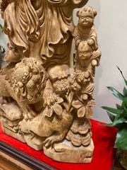 Tượng Phật - Di Lặc Gỗ Ngọc Am Cao 88cm