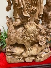 Tượng Phật - Di Lặc Gỗ Ngọc Am Cao 88cm