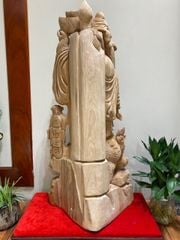 Tượng Phật - Di Lặc Gỗ Ngọc Am Cao 88cm