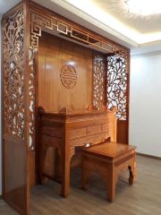 Vách Ngăn Phòng Thờ Chữ Phúc - Gỗ Đục Truyện VN01