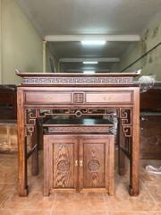 Bàn Thờ Chung Cư- Gỗ Sồi Nga Kích Thước 127 đục truyện