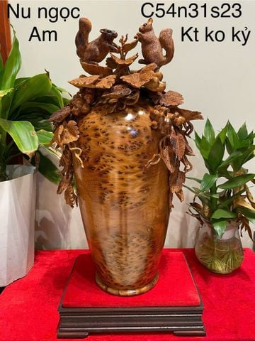 Tượng Phong Thuỷ - Bình nu sóc Cao 54cm, Nu Hương