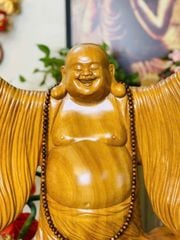 Tượng Phong Thuỷ - Nghênh Hỷ Bốn Phương Kích Thước Cao 56cm, Ngang 55cm, Sâu 15cm
