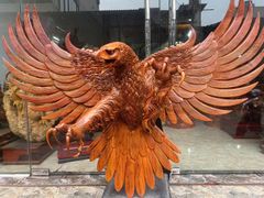Tượng Linh Vật -  Đại Bàng Treo Tường Gỗ Hương Kích Thước Cao 90cm, Ngang 120cm, Sâu 30cm