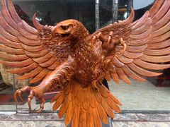 Tượng Linh Vật -  Đại Bàng Treo Tường Gỗ Hương Kích Thước Cao 90cm, Ngang 120cm, Sâu 30cm