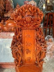 Bài Vị Cửu Huyền Thất Tổ Hàng Kỹ Đục Chạm Tinh Xảo - Gỗ Hương Đá