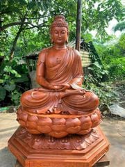 Tượng Phật - Tam Thế Phật - Gỗ Hương Đá Cao 80cm( Bộ)