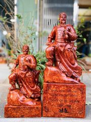 Tượng Danh Nhân -  Tượng Gỗ Trần Quốc Tuấn - Gỗ Hương