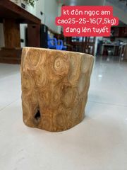 Bình Hoa Sen Gỗ Ngọc Am 21 Bông- Kèm Đôn