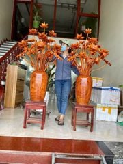 Bình Hoa Sen Gỗ Cẩm Padosa 29 Cành( Bình )