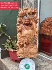 Tượng Phật - Di Lặc Liền Khối Cao 86cm, Gỗ Ngọc Am