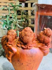 Tượng Cóc Thiềm Thừ Gỗ Hương Ta  Cao 65cm, Ngang 52cm, Sâu 30cm