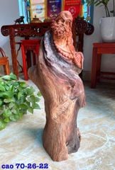 Tượng Phật -  Đạt Ma Gỗ Hương Ta Cao 70cm