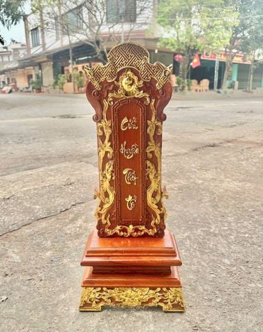 Bài Vị Cửu Huyền Thất Tổ - Gỗ hương Cao 58cm
