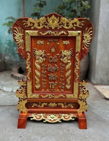 Bài Vị Cửu Huyền Thất Tổ -Gỗ hương